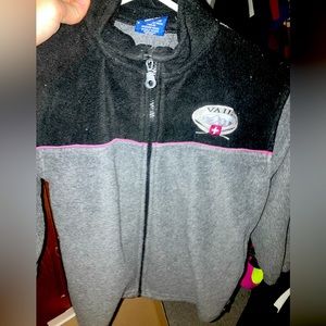 Vintage tipsy brand full zip fleece winter sweater vail resorts sweatshirt youth